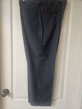 Men's Classic Dress Trousers in Charcoal By Haggar
